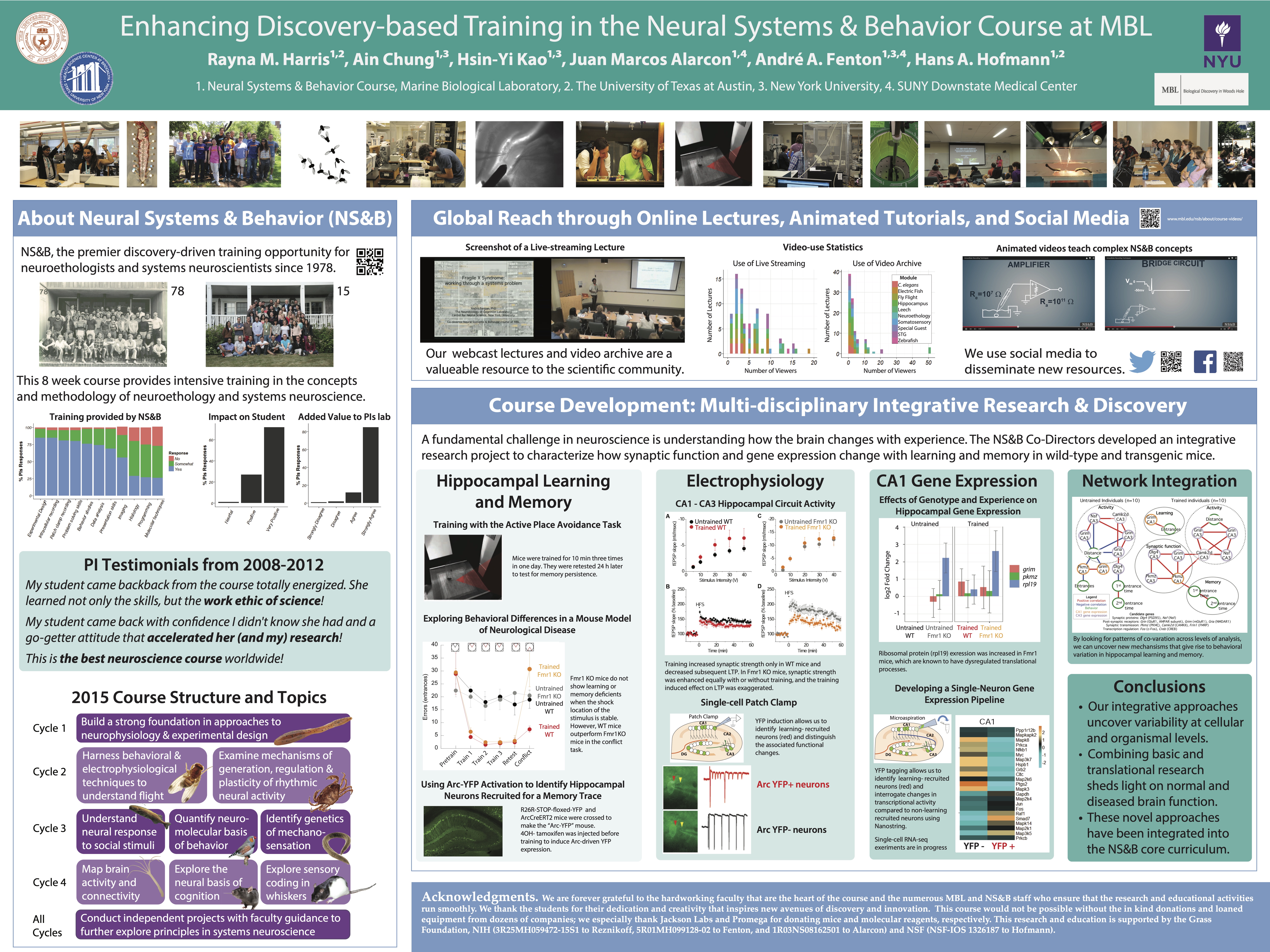 Poster describing a research-based summer course.